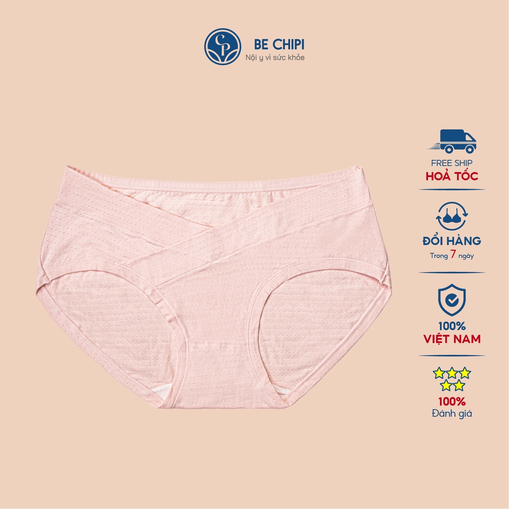 Quần lót bầu BECHIPI cotton, thông khí bigsize trơn siêu thấm hút MD1011
