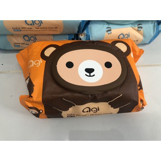 03 khăn ướt không mùi agi 100 tờ