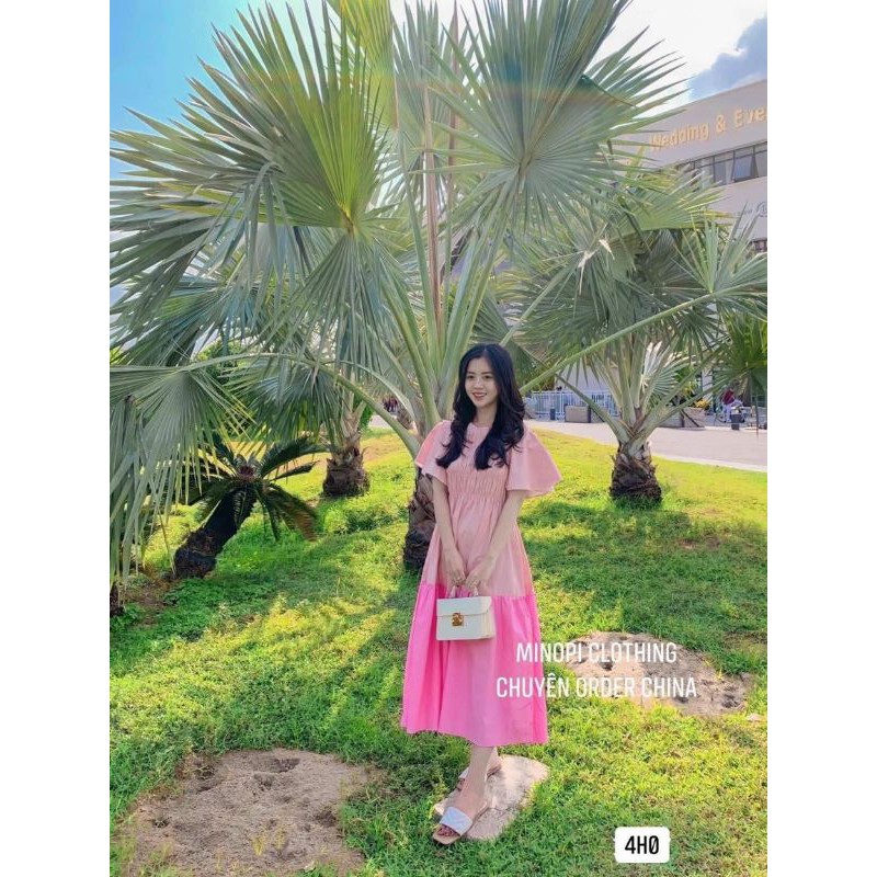 ĐẦM SUÔNG NHÚN THÂN PHỐI MÀU - 210 | BigBuy360 - bigbuy360.vn