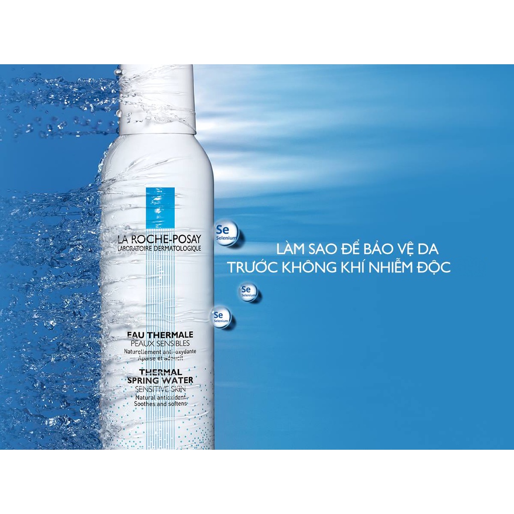 Xịt Khoáng LA ROCHE POSAY làm sạch, dưỡng ẩm, làm dịu cho da nhạy cảm Thermal Spring Water 150ml GentsOfficialStore