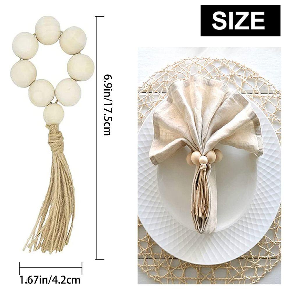 Vòng Khóa Khăn Ăn Bằng Gỗ Tự Nhiên Phong Cách Châu Âu