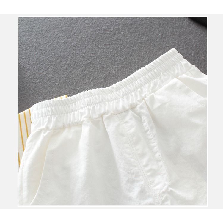 Quần Short Cotton Lưng Vừa Thời Trang Mùa Hè Phong Cách Phương Tây Cho Bé Trai