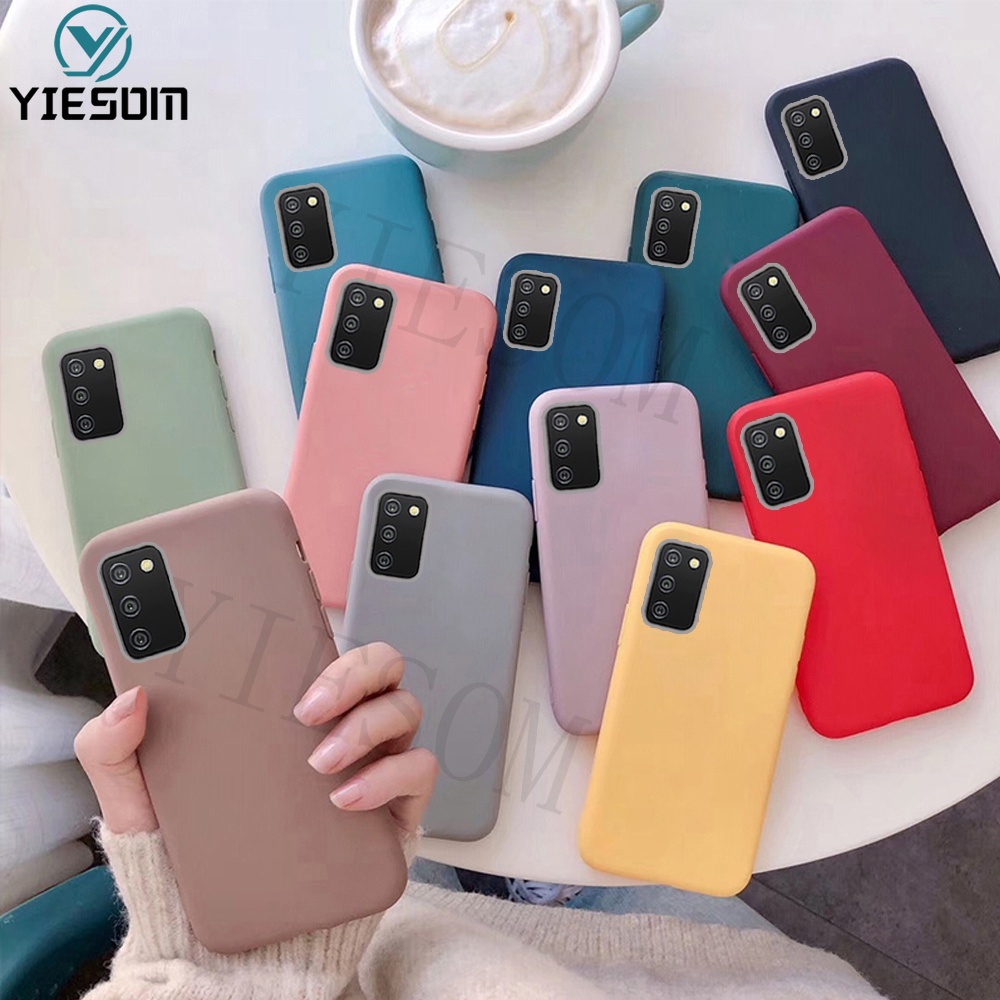 Ốp Điện Thoại TPU Silicone Mềm Màu Kẹo Nhám Cho Samsung Galaxy A03 A03S A13 4G 5G