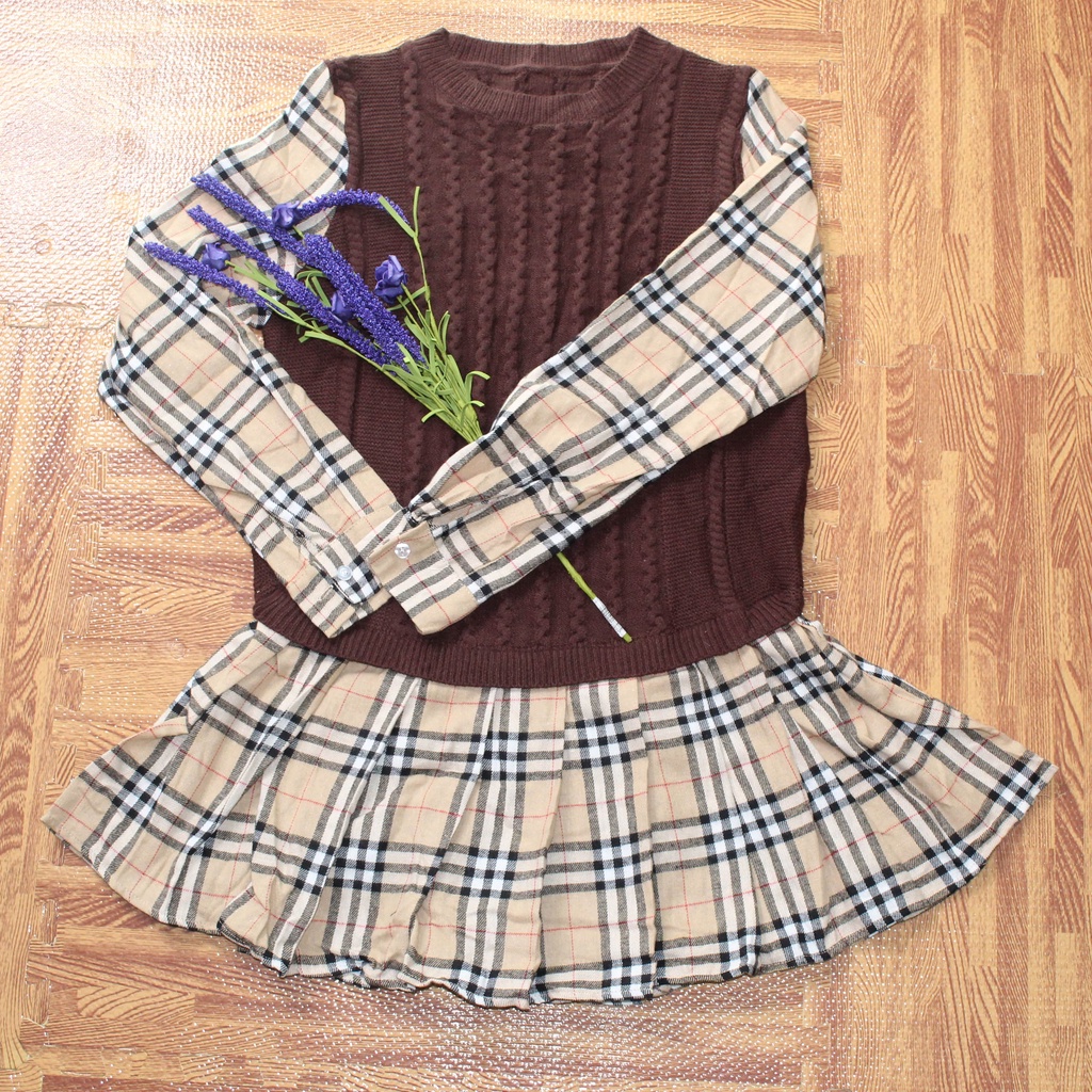 Áo váy len nữ cao cấp kèm chân váy kiểu dáng trẻ trung sang chảnh Bling Store BL02 | BigBuy360 - bigbuy360.vn