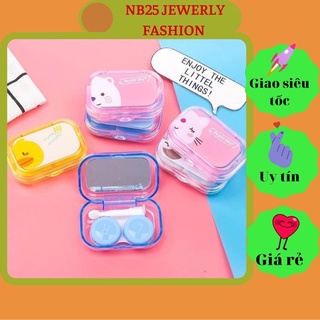 Khay gương đựng lens [BÁN CHẠY] bộ phụ kiện gồm nhíp gắp, dụng cụ đeo, khay đơn đựng lens và gương