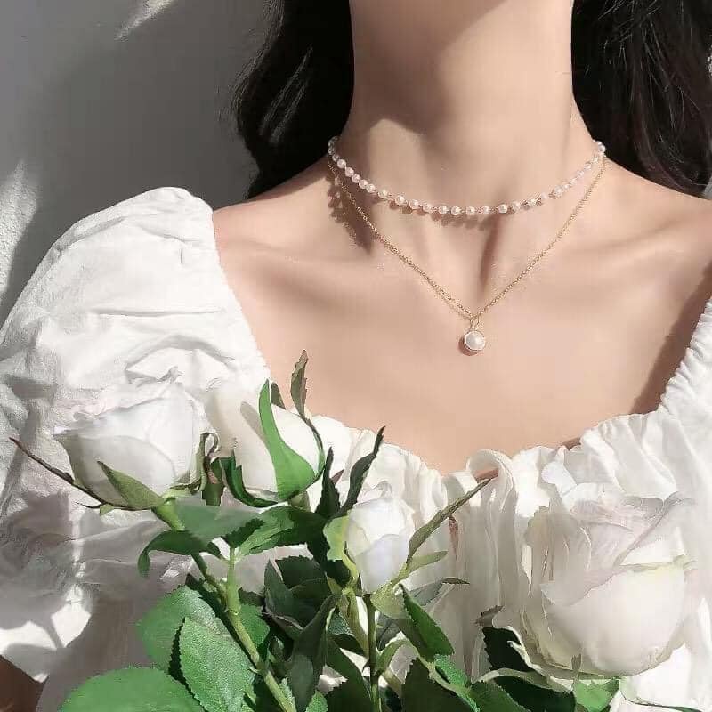 Vòng cổ quốc dân vintage phối ngọc