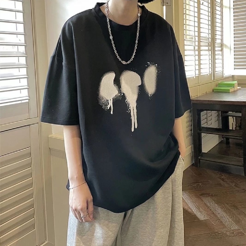 Áo Thun Tay Ngắn Dáng Rộng In Họa Tiết Thời Trang Mùa Hè Thoải Mái Cho Nam Và Nữ