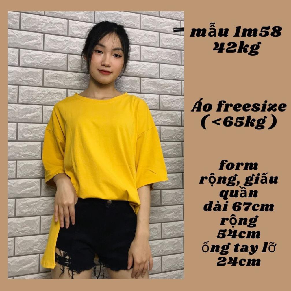 Áo Phông Xẻ Tà Nữ Form Rộng, Áo Thun Xẻ Tà Nữ Freesize, Áo Thun Tay Lỡ Xẻ Tà Dáng Giấu Quần Cá Tính, Sang Chảnh ◦ ྇