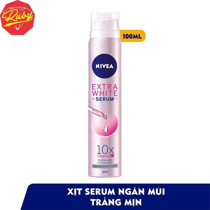 80020-Xịt ngăn mùi NIVEA serum trắng mịn 100ml