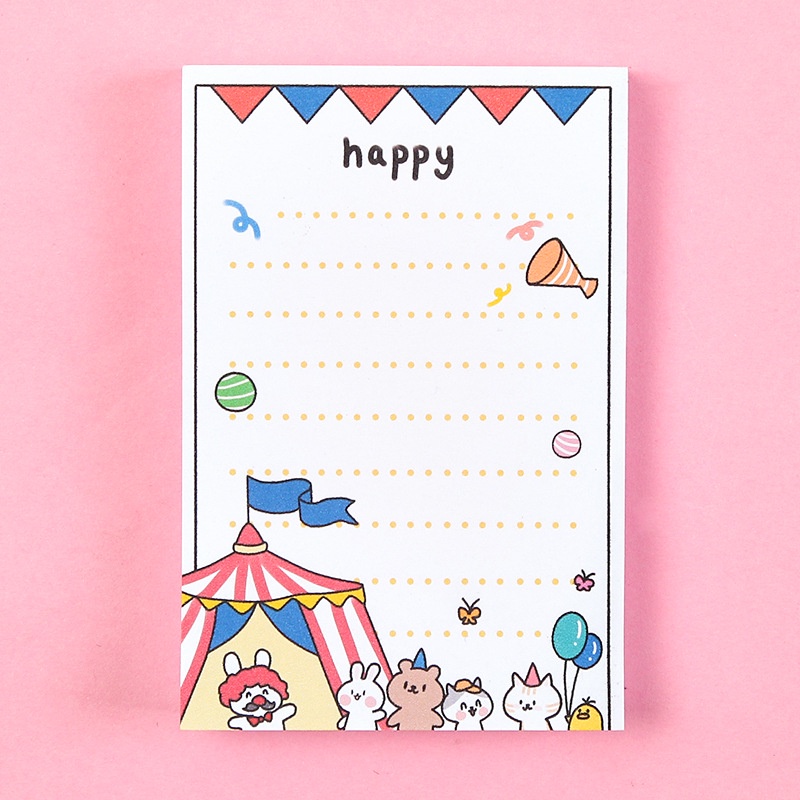 Giấy note cute xấp 100 tờ nhiều mẫu dễ thương TooYoo TY0012