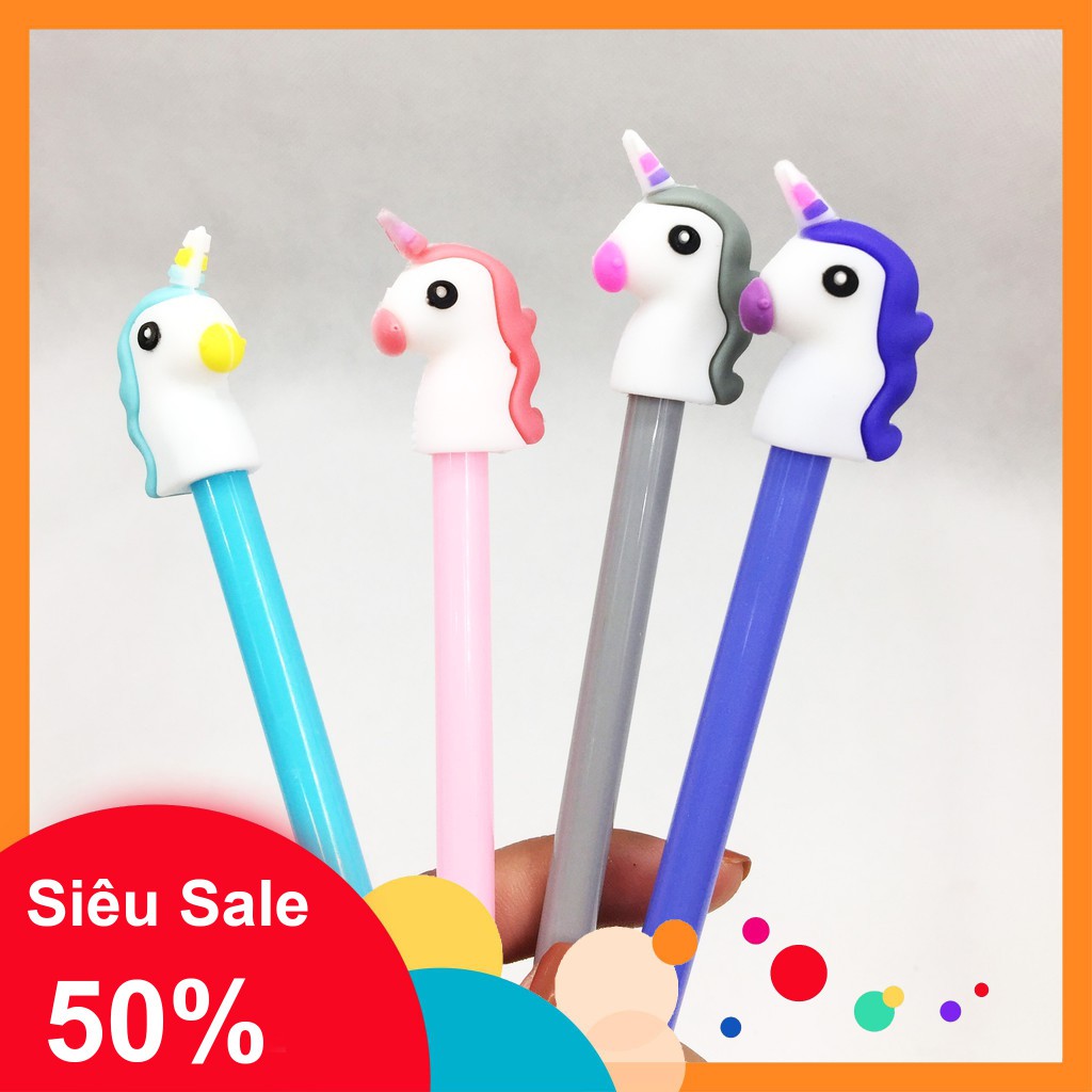 Đồ dùng học tập: Bút gel nước cho học sinh hình ngựa Pony - KKstore [SIÊU RẺ]