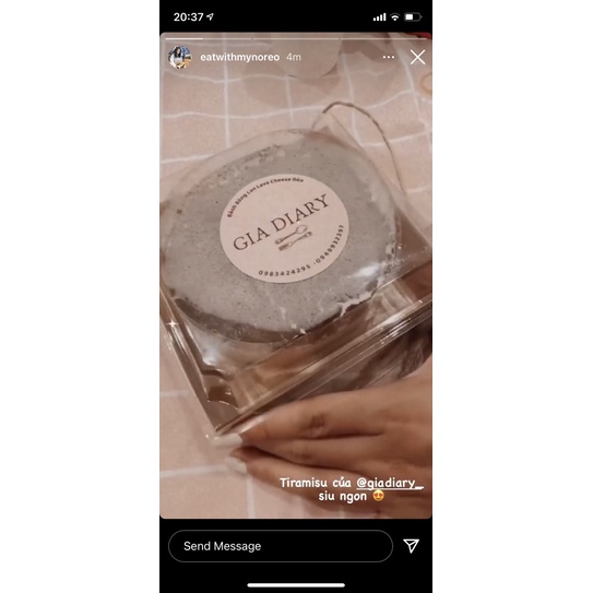 Bánh tiramisu kem chảy