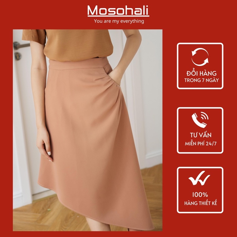 [HÀNG CÓ SẴN]Chân váy lệch vạt Lia thiết kế mosohali
