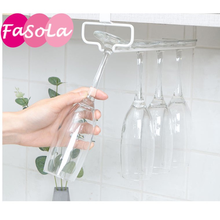Kệ treo ly uống rượu vang kiểu mới cao cấp, giá treo ly rượu vang đa năng FASOLA