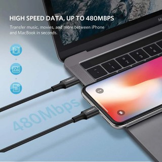 2m cáp usb type c 2.0 ra apple lightning màu đen Ugreen 60752 US171
