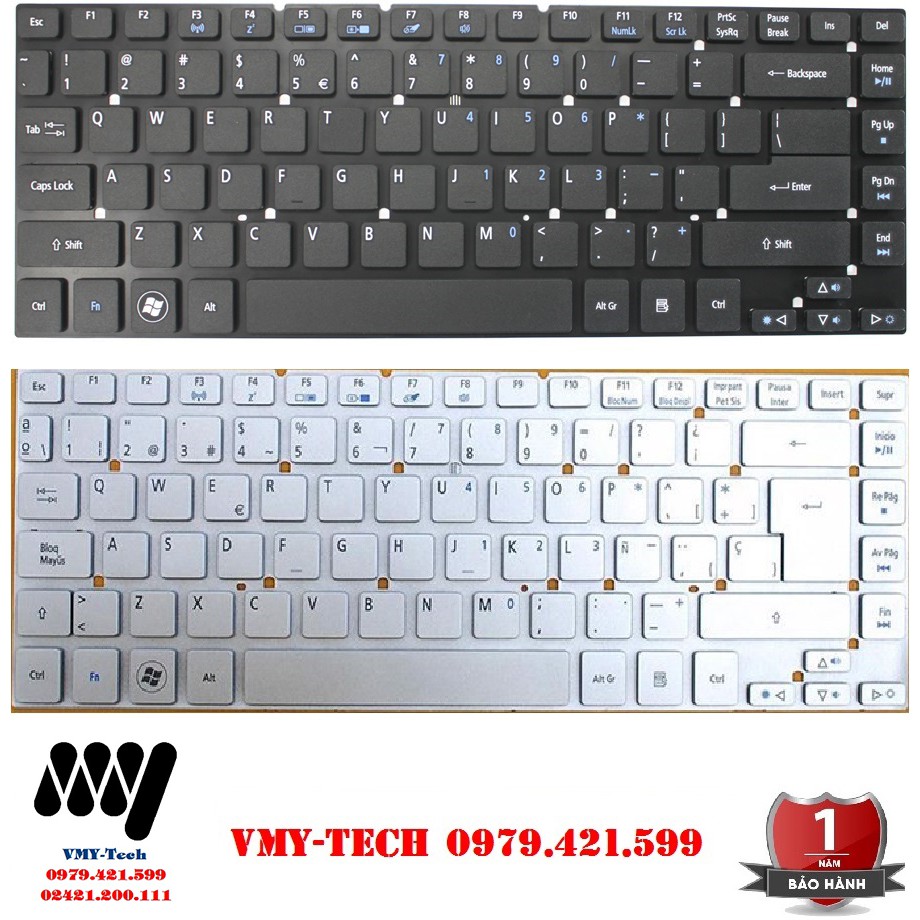 Bàn phím ace Aspire 3830 4755 4830 Travelmate P245 Gateway NV47 V3-431 V3-471 V3-472 E1-470P E5-471, ES1-441, ES1-511