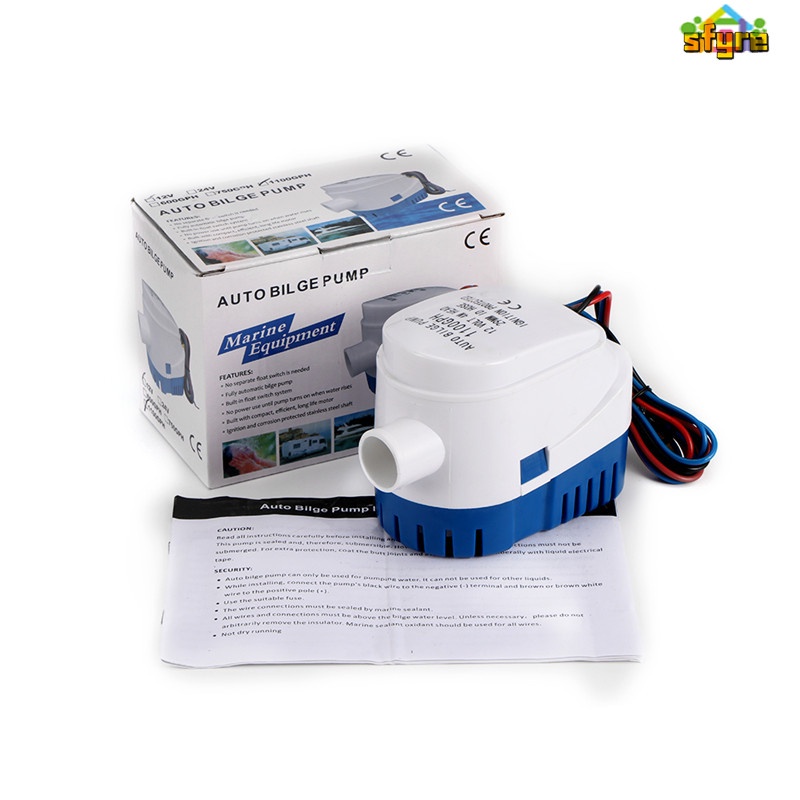Máy Bơm Nước 12V Tự Động 12V Có Công Tắc Cho Thuyền Tự Động