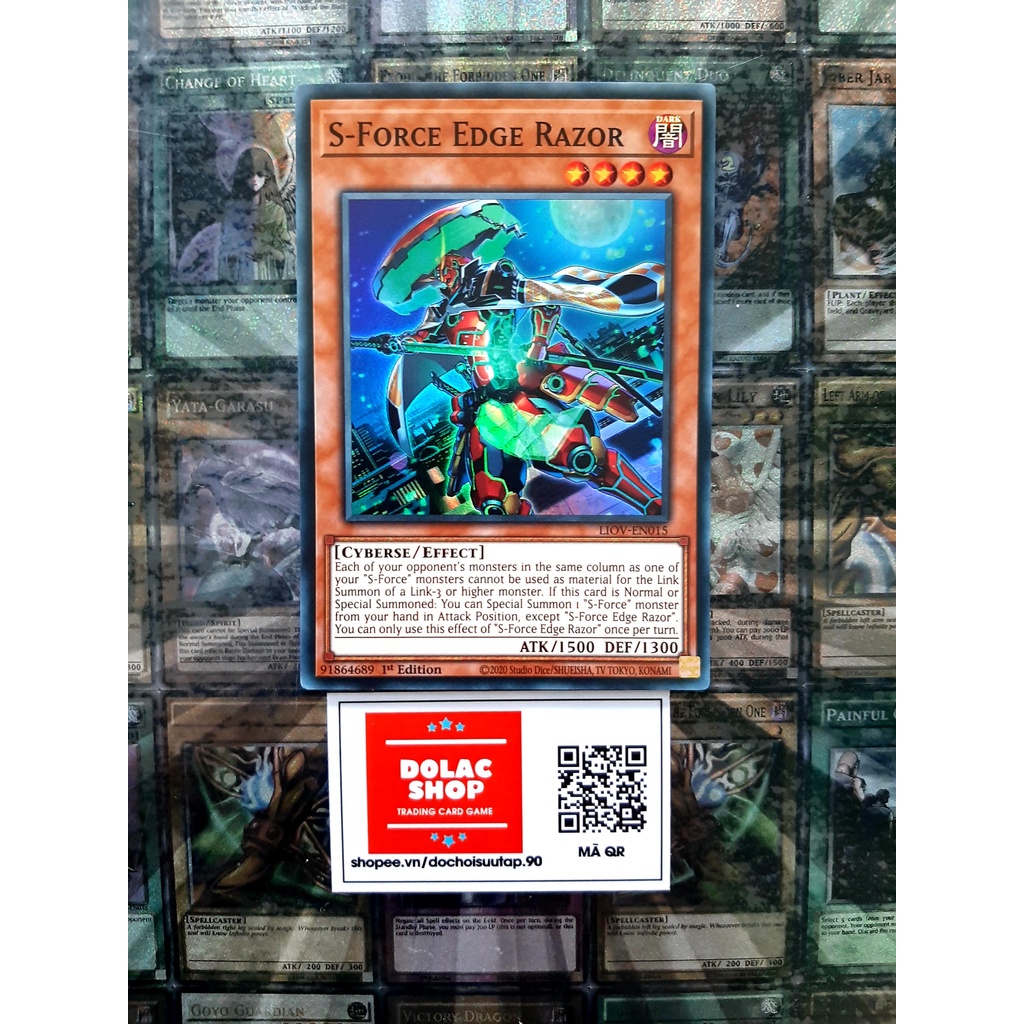 Thẻ Bài Yugioh Monster S-Force Edge Razor - LIOV-EN015 - Super