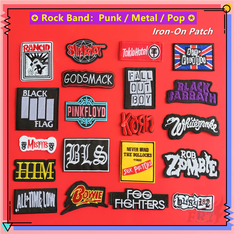 ♚ Rock Band：Punk / Metal / Pop - Series 01 Iron-On Patch ♚ 1Pc DIY Sew on Iron on Badges Patches