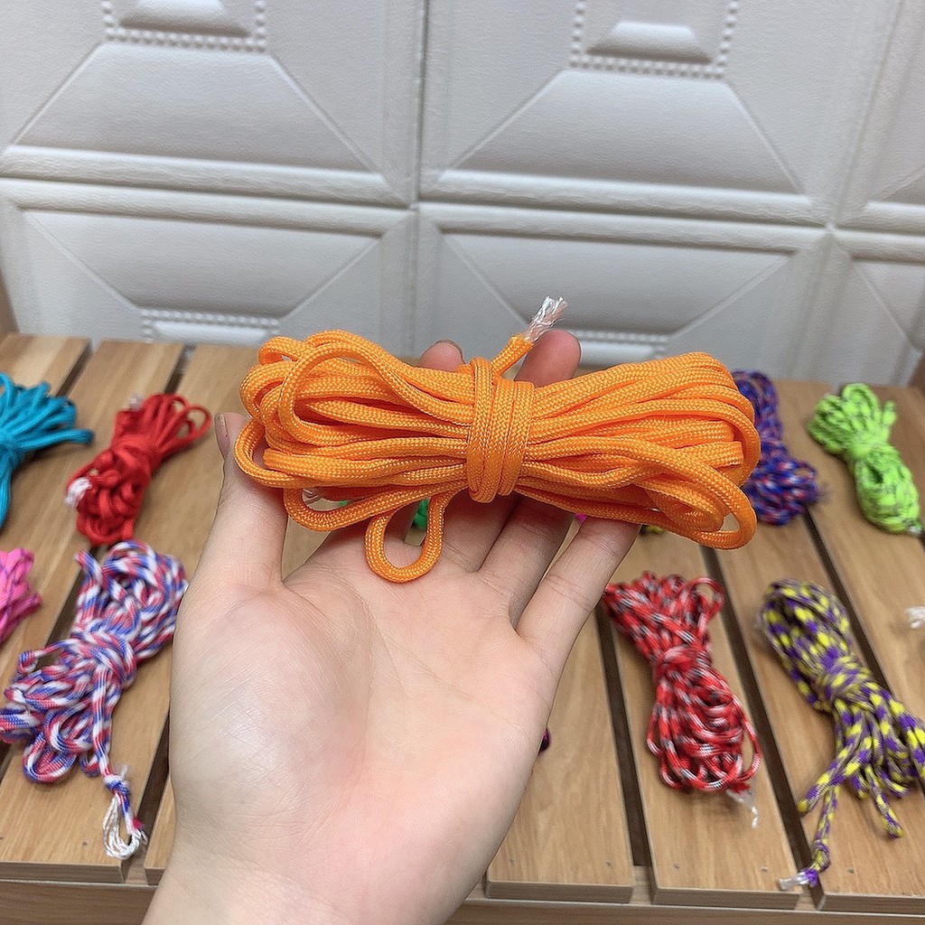 Dây dù sinh tồn 5m (paracord) 7 lõi 4mm 1M38