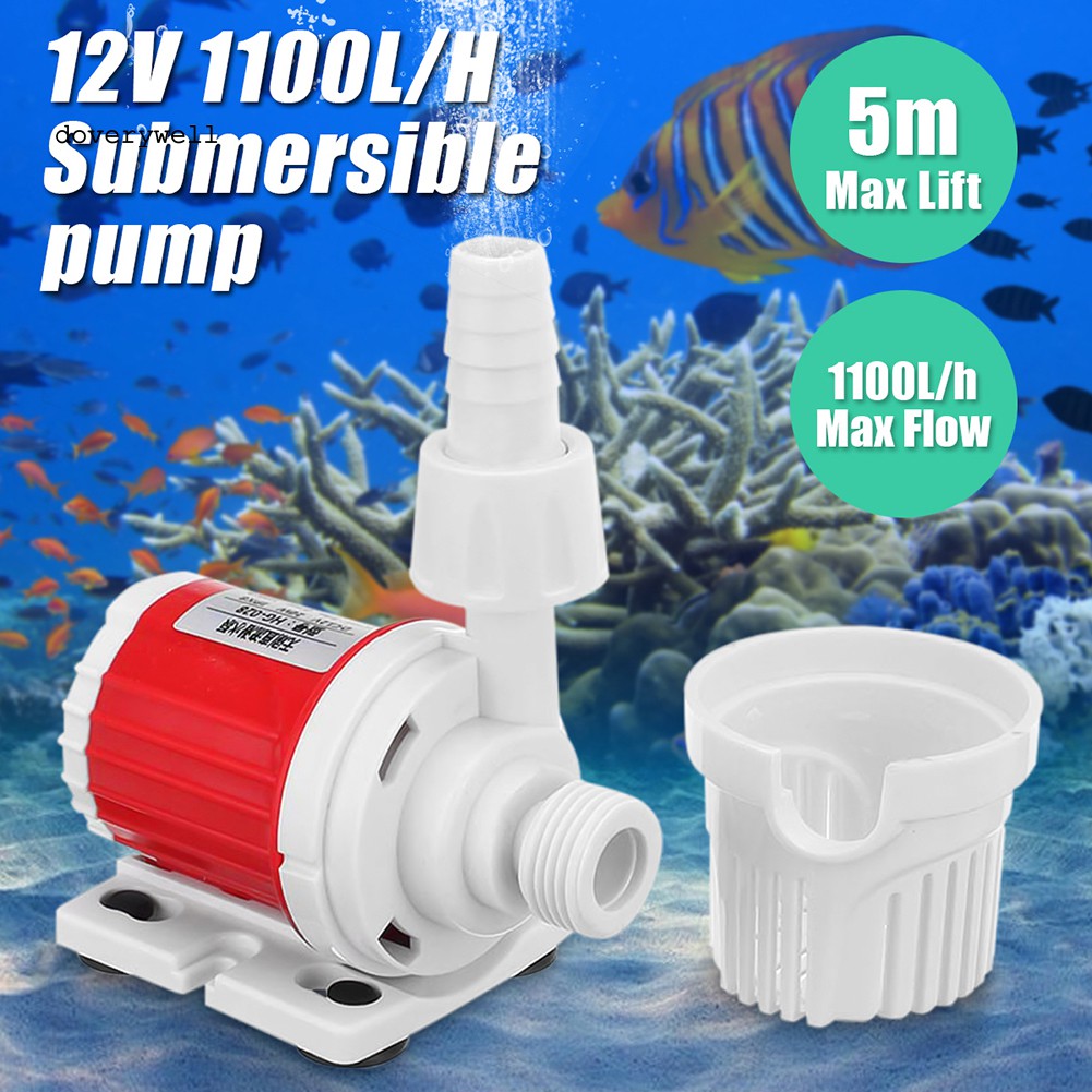 Máy Bơm Nước Dc 12v 1100l / H Max 5m Cho Hồ Cá