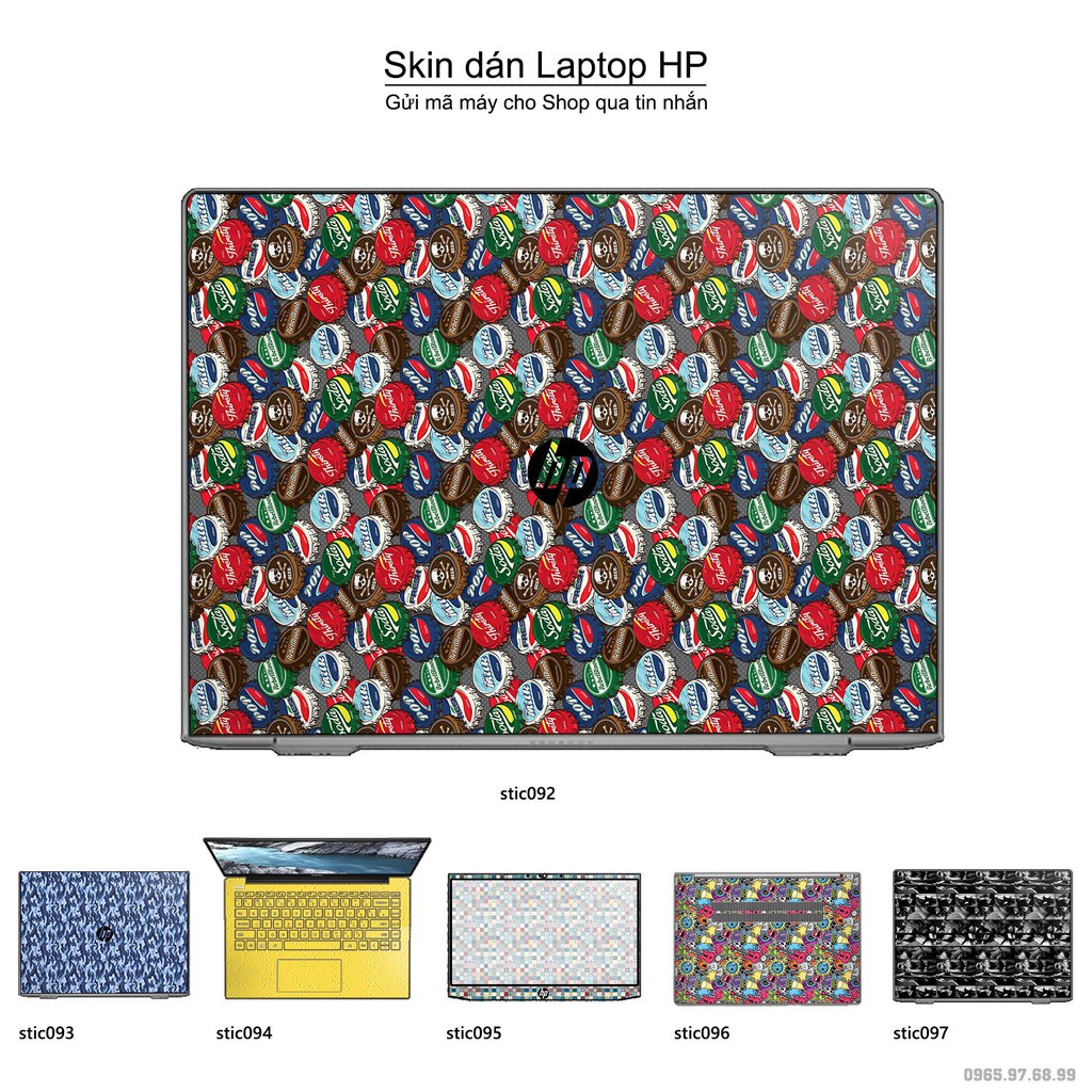 Skin dán Laptop HP in hình Hoa văn sticker _nhiều mẫu 16 (inbox mã máy cho Shop)