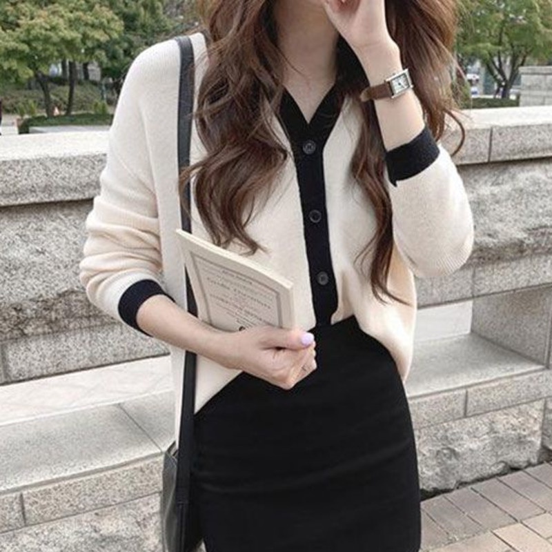 Áo khoác len cardigan mỏng phong cách Hàn Quốc