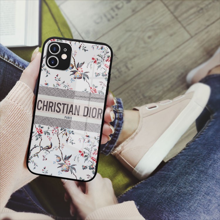 Ốp ip christian Dior hiếm mix hoa siêu đẹp Iphone 7/8/8Plus/X/Xs/Xs Max/11/11 Promax/12/12 Promax OK-JC20210051