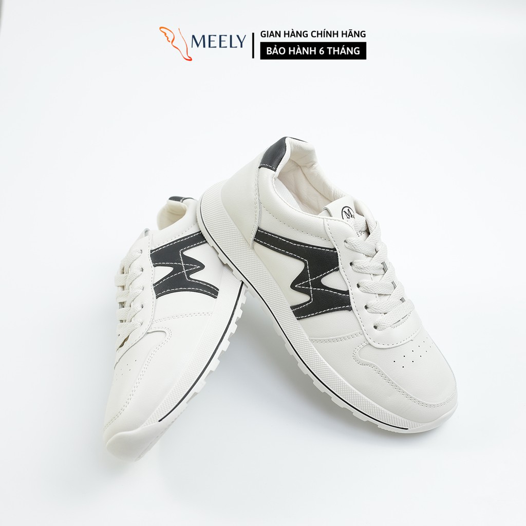 Giày Thể Thao Nữ MEELY Sneaker Ulzzang Đế Bằng Cổ Thấp Chữ M Cá Tính - ATH645