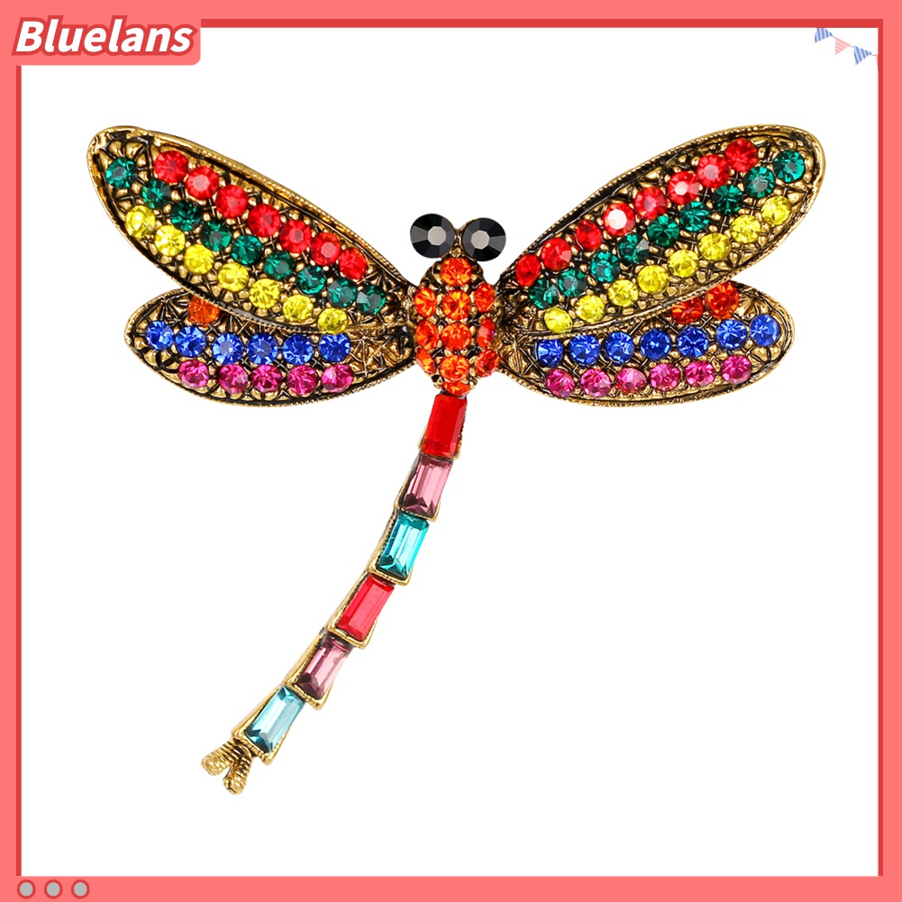 Trâm CàI ÁO HìNh ChuồN ChuồN ĐíNh Kim Cương Giả NhiềU MàU SắC