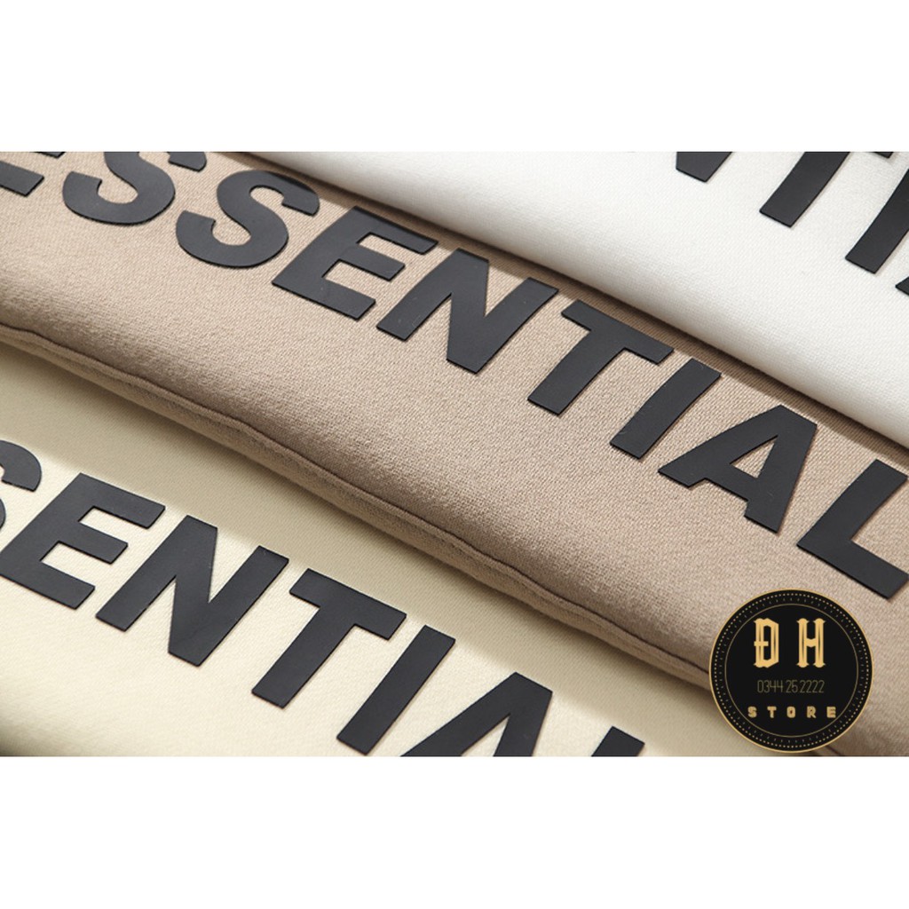 Áo Khoác Hoodie Nỉ Cao Su Nổi Nam Nữ Có Mũ Form Rộng ESSENTIALS Nhiều Màu Unisex Ulzzang | BigBuy360 - bigbuy360.vn