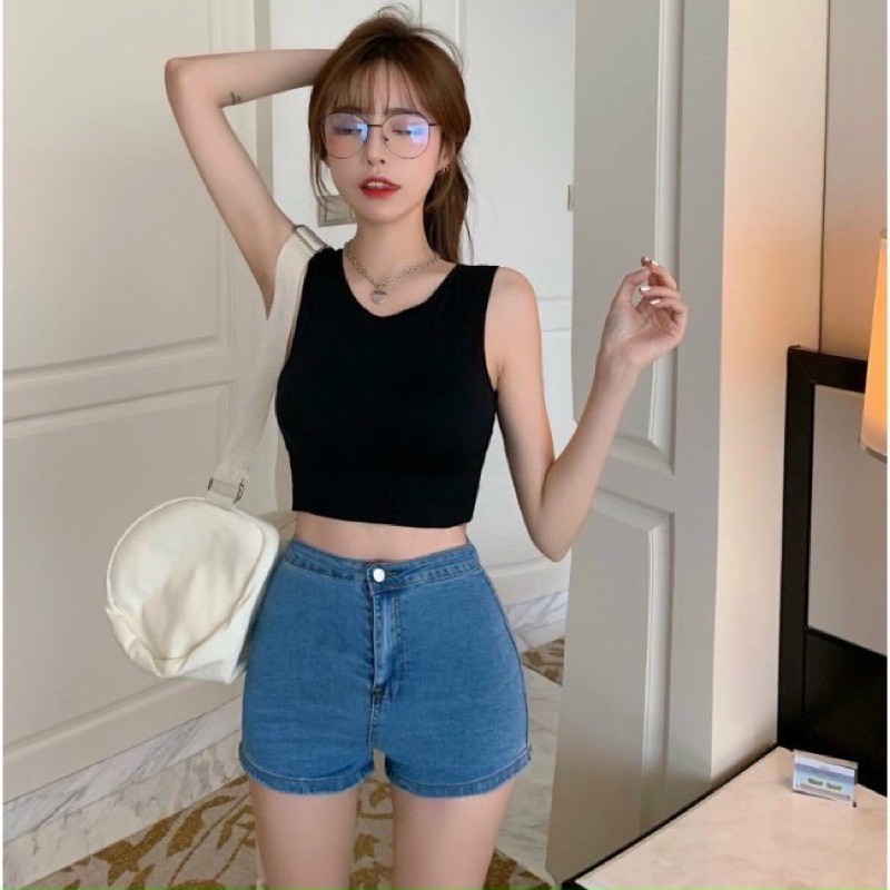 ÁO CROPTOP HÀN QUỐC SIÊU CO DÃN