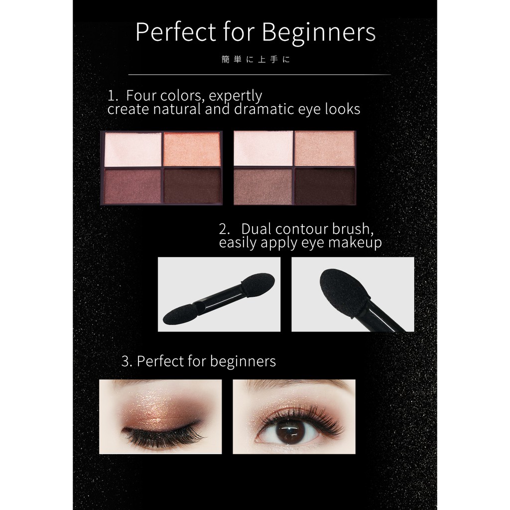 Bảng phấn mắt HANAJIRUSHI tông màu đất/ rượu vang đỏ 5g