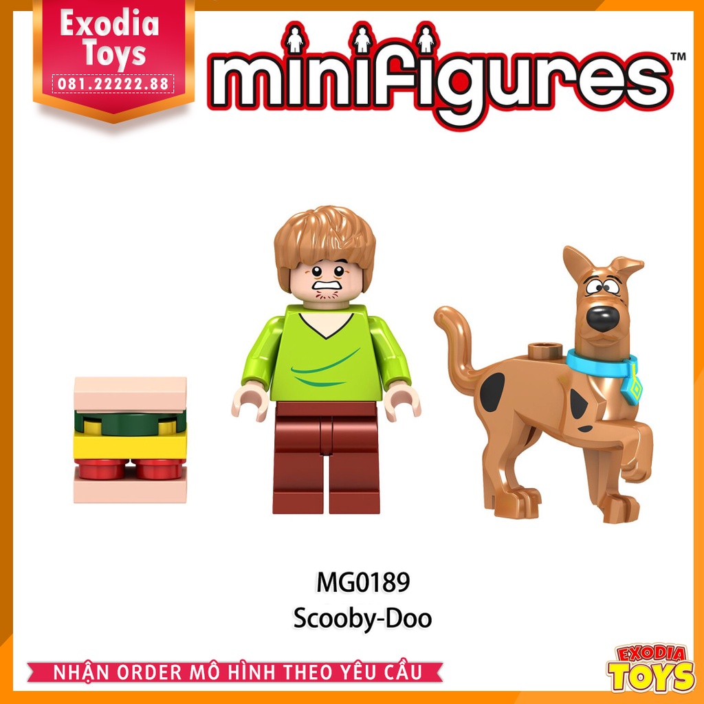 Xếp hình Minifigure Scooby-Doo và Shaggy - Đồ Chơi Lắp Ghép Sáng Tạo - MG0189