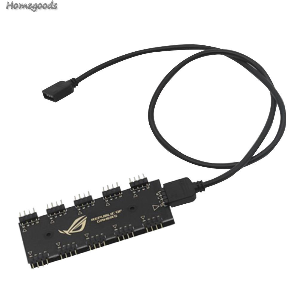 Good shop❦10 RGB Synchronization HUB Splitter Extension Cable for Motherboard RGB Fan