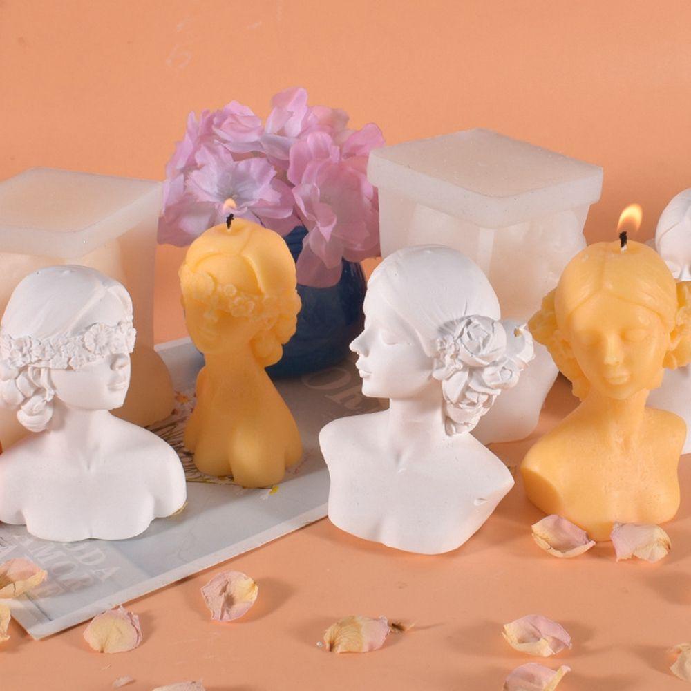 Lloyd Khuôn Silicone Làm Bánh Thủ Công Cấp Thực Phẩm Hình Cô Gái Bịt Mắt Dễ Dàng Sáng Tạo