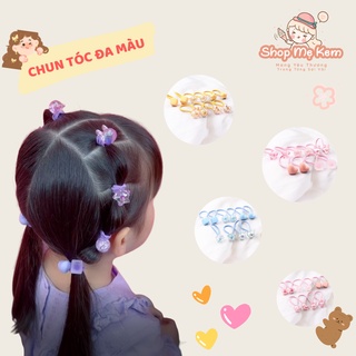 Dây Chun Buộc Tóc Đa Màu Bé Gái, Dây Thun Nhiều Màu Xinh Xắn Dễ Thương, Phụ Kiện Tóc Cho Bé Phong Cách Hàn Quốc