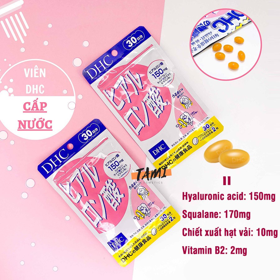 Viên uống cấp nước DHC Nhật Bản Hyaluronic Acid giữ ẩm làm đẹp và bảo vệ da thực phẩm chức năng 30 ngày TM-DHC-HA30 | Thế Giới Skin Care
