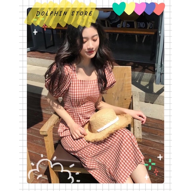 ✨BIGSIZE Đầm caro bigsize - đầm cổ vuông bigsize ✨