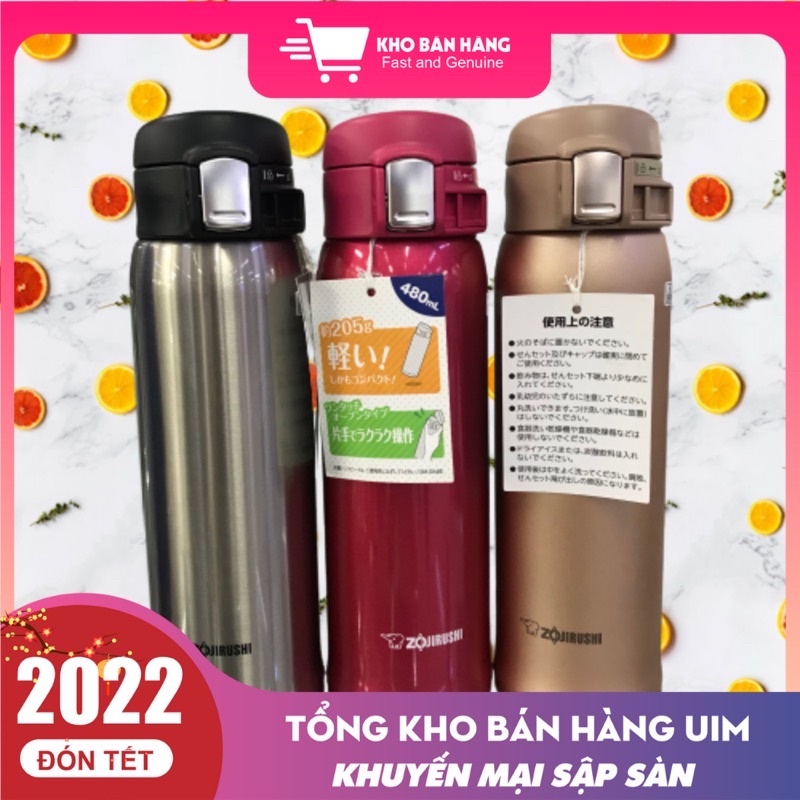 Bình Lưỡng Tính Zojirushi SM-SD48-BC 480ml Màu Đen, Thép Không Gỉ, Nhật Bản