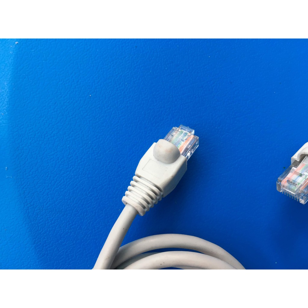 Cáp mang cat5e dài 1m đúc sẵn, màu xám