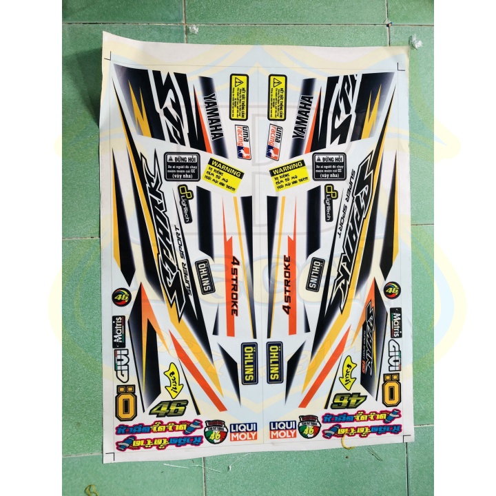 ( Quí khách vui lòng mang ra tiệm cho thợ dán ) Tem SIRIUS IN DECAL TRONG 23213