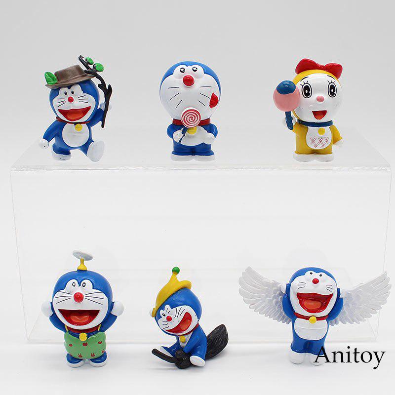 Set 6 mô hình đồ chơi Doraemon nhân vật trong phim hoạt hình " catools "