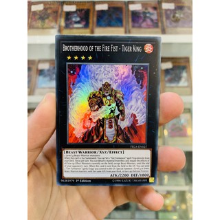 Thẻ Bài YugiOh! Mã FIGA-EN027 - Brotherhood of the Fire Fist - Tiger King - Super Rare - 1st Edition