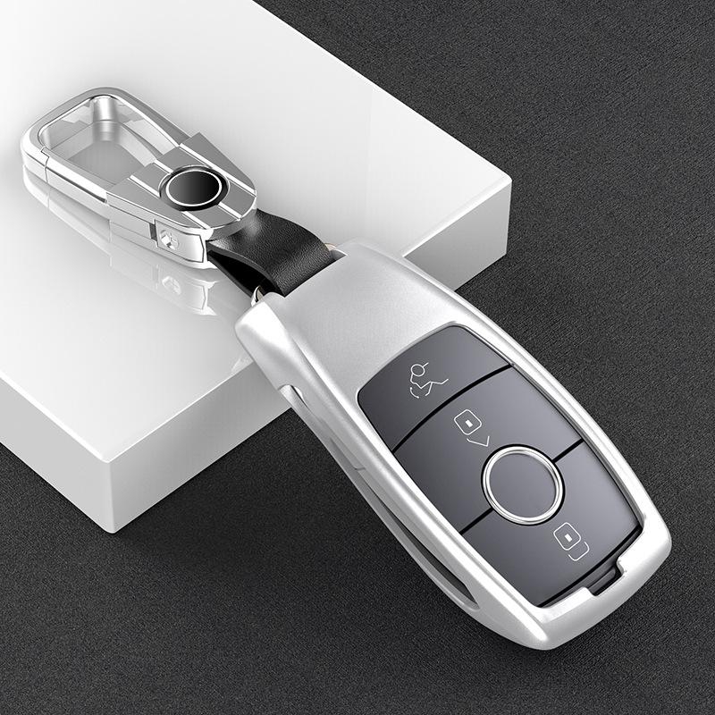 Vỏ chìa khóa xe bằng hợp kim nhôm cho dòng xe mới của Mercedes-Benz 2017 2018 E E300 e200 E220 MAYBACH S320L S450 S350