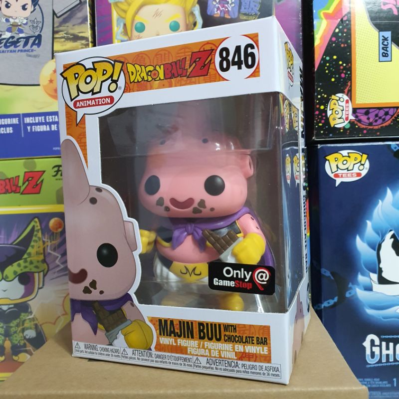 Đồ chơi mô hình funko pop 846 Majin Buu with Chocolate Bar - Dragon Ball