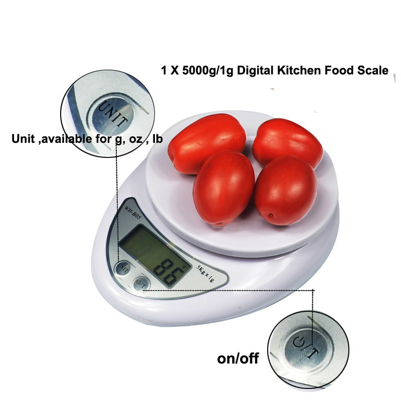 Cân Điện Tử Kỹ Thuật Số ANAEAT Dùng Cho Thực Phẩm Nhà Bếp Hạn Mức 5kg