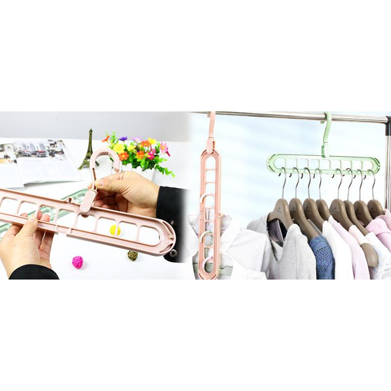 Móc quần áo đa chức năng xếp gọn chịu nặng tốt