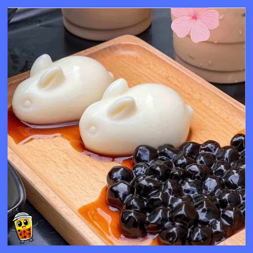 tàu hũ trân châu đường đen/set tàu hũ trân châu đường đen/nguyên liệu làm trà sữa