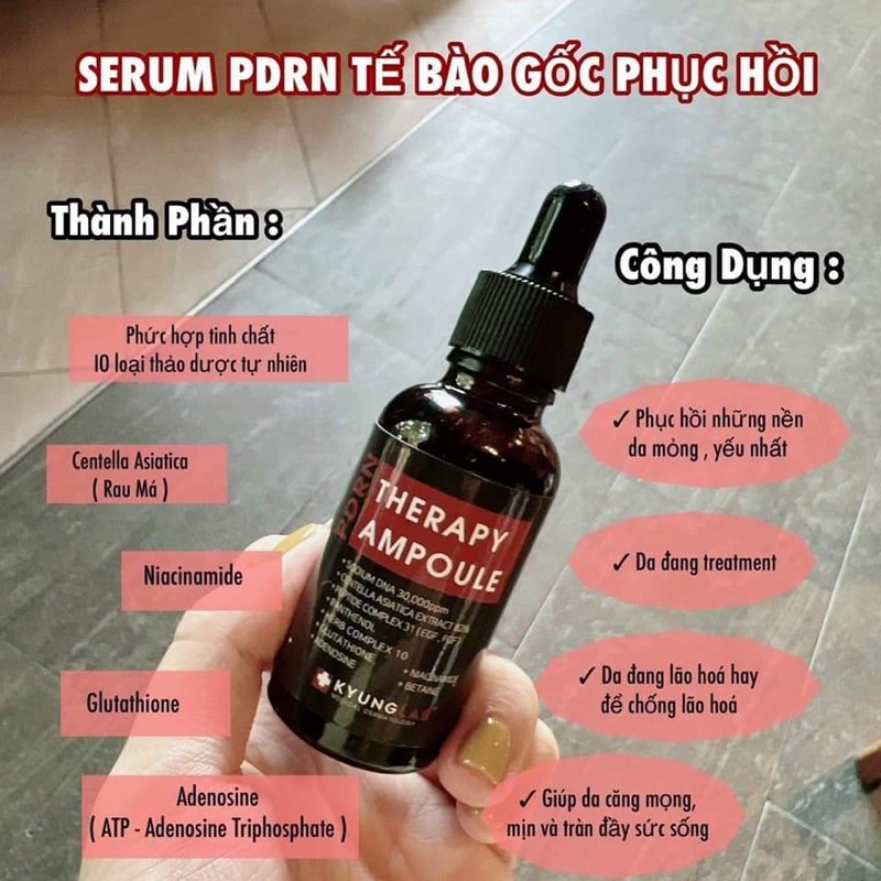 Serum tế bào gốc Kyung Lab PDRN Therapy Ampoule phục hồi chống lão hóa da 30ml